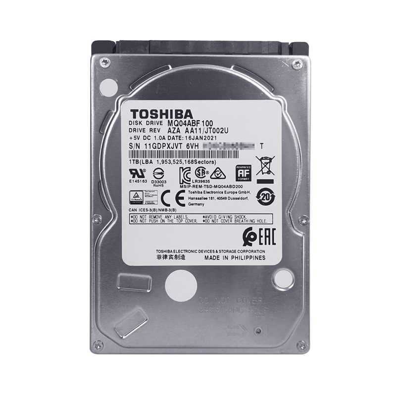 TOSHIBA 1T Ʈ  ϵ ̺ MQ04ABF100 ũž ο SATA3 2.5 ġ 7MM-