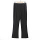 Micro-flare trousers for women, fat mm large size slim spring and autumn style pants, semi-elastic waist three-dimensional midline slit casual trousers