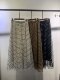 Original single elastic high waist flocking polka dot versatile large sling A-line skirt half-body long skirt lady gauze skirt women spring and summer new style
