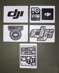Genuine Dji Decorative Stickers Microphone Drone Stickers Plastic Frosted Waterproof Set of 5 Pieces