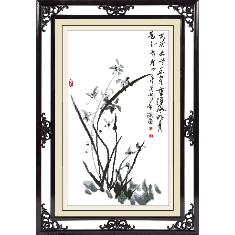 水墨画宝寿珠