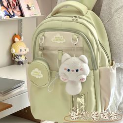 Korean Style ins Cute Girl Schoolbag Lightweight Junior High School Girls High School Student Backpack Large Capacity Versatile Backpack