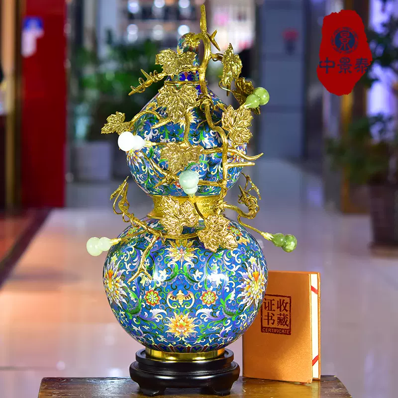 1012 中国 景泰藍 七宝 琺瑯 急須1 花瓶4 小物入れ1 時代物 1012 中国