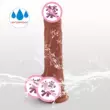 3.7cm silicone siêu mềm Dương vật giả cho thủ dâm nữ, tình dục người lớn vui vẻ, mô phỏng dương vật giả, JJ dày ngắn giả trứng Dick Dương vật giả