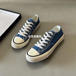 
Kuang shoes large size spring men's 1970s low-cut haze blue men's canvas shoes 2026 new sports sneakers