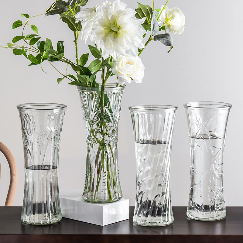 玻璃花瓶透明水养富贵竹客厅家用水培插花瓶