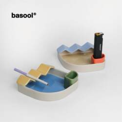 Basool Ashtray Tangibility Series Ceramic Niche Gift Home Use Stand Fireworks Machine Storage