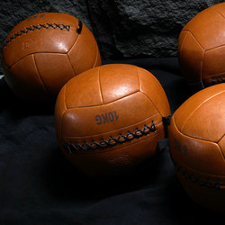 Retro Brown Microfiber Soft Wall Ball Medicine Ball Gravity Ball Solid Micro-Elastic Ball Balance Training Explosive Power Resistant to Falling