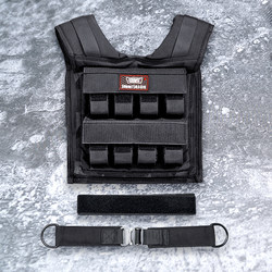 Chris-Style Weighted Vest with Iron Weight Adjustment for Street Fitness and Running, Weighted Clothing with Thickened Tpe Padding for No Pressure Sensation