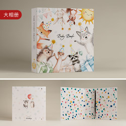Large-Capacity Photo Album 3-Inch 4inch 6inch Self-Adhesive Laminated Photo Album DIY Kidsren's Photo Album Photo Record Album Baby Gift