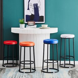 Bar Stools, Mobile Phone Counters, Round Stools, Elevated Stools, Game Hall Cashier Stools, Coffee Shop Milk Tea Shop Bar Stools