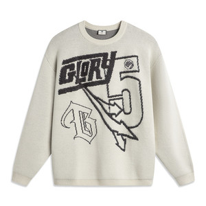 Li Ning Men's Autumn and Winter Sweats Reverse Loose and Comfortable Fashion Trends Casual Swear Big sweater AMBT259
