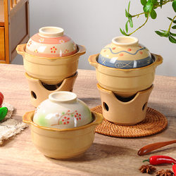 Korean-Style Tableware, Ceramic Small Clay Pot, Rice Bowl Set, Charcoal-Fired Soup Bowl, Stew Pot, Steamed Egg Cup