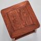 Hedgehog redwood square stool household wooden stool solid wood low stool living room shoe replacement stool large material plus high small stool
