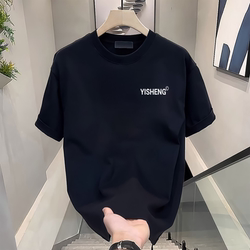 100% Pure Cotton Versatile Short-Sleeve T-Shirt for Men 2025 New Summer Trendy Brand Niche High Street American Style Loose Top ins