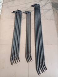 Purely Hand-Forged 7-Shaped Woodworking Crowbar, Threaded Steel Crowbar, Wood Mold Removal, Mold Removal Artifact, Can Be Invoiced