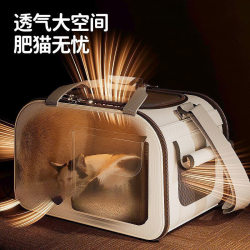 Cat Carrier, Warm and Large-Capacity for Outings in Winter, Backpack for Cats and Dogs, Cross-Body Pet Carrier, Airline Approved Pet Carrier, Cat Bag, School Bag