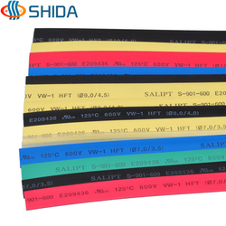 Shida Manufacturer Color Environmentally Friendly Heat Shrinkable Tube Ul Certified Insulating Flame Retardant Heat Shrinkable Casing Wire Protective Cover