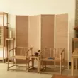 vách alu Phong cách Trung Quốc mới bằng tre chắc chắn bằng gỗ màn hình vách ngăn gấp di động đơn giản hiện đại lối vào phòng khách văn phòng khách sạn vách ngăn phòng vệ sinh vách ngăn phòng cnc 