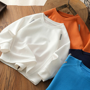 Children's long-sleeved T-shirt spring boys' bottoming shirt 2026 spring and autumn new style medium and large children's inner round neck shirt T-shirt