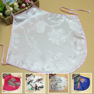 Free shipping mulberry silk real silk printed women's bellyband women's pajamas real silk underwear home uniform single -layer small cup
