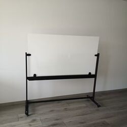 Magnetic Tempered Mobile Glass Whiteboard Stand Glass Whiteboard Office Meeting Mobile Glass Whiteboard Wuxi Whiteboard