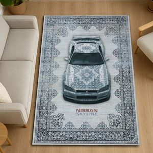 
Car replacement living room carpet American retro full-cover bedroom bedside blanket study carpet hotel B&B decorative blanket