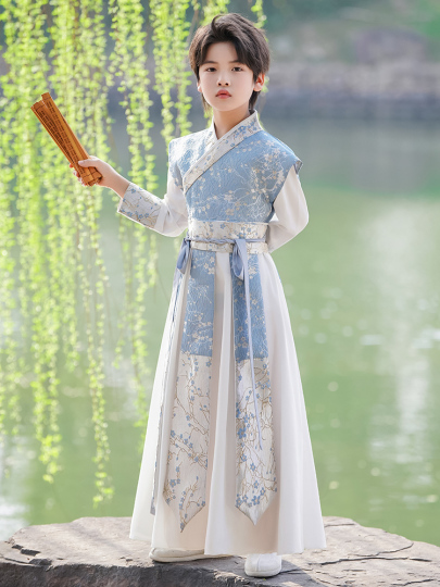 Boys Hanfu Chinese Style Costume - Dragon Boat Festival Performance Tang  Suit