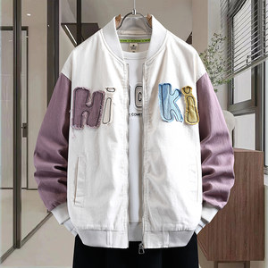 
Japanese trendy brand baseball uniform men's 2026 spring and autumn new trendy contrast color denim jacket youth men's jacket