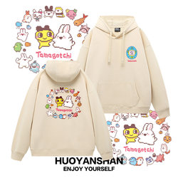 Tamagotchi electronic pet hooded sweatshirt for men and women TMGC Doudingji Dalji autumn and winter plus velvet couple hoodies