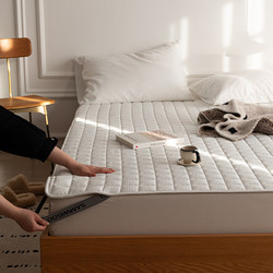 Simple Style Jacquard Brushed Quilted Cotton Cloud Soft Mattress High-Density Cloud Velvet Thin Mattress Dirt-Proof Pad Bedroom Protective Pad