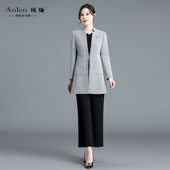 
Middle-aged women's 2022 autumn and winter new style mid-length coat