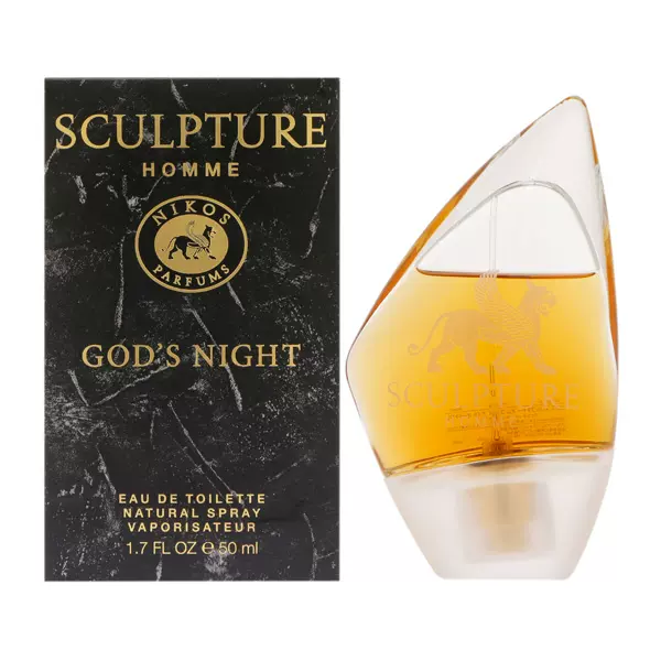 尼歌斯黃色冰雕香水NIKOS SCULPTURE HOMME GOD'S NIGHT 50ML-Taobao