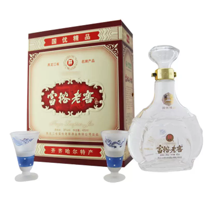 包邮正品桂花牌富裕老窖浓香型白酒38 52度国优精品485ml*4箱装-Taobao