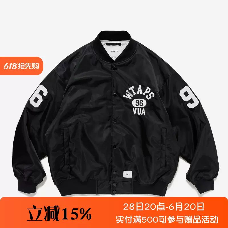 四季出品国仓WTAPS TEAM JACKET NYLON TWILL校队夹克外套男25SS