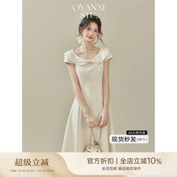 Ouyang Xi's Princess Jenny 2.0 Doll Collar Bow Dress for Women, Summer Sleeveless Waist-Cinching Princess Dress