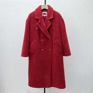 fei2025 winter new product woolen coat feminine long loose commuting woolen thick coat 8300