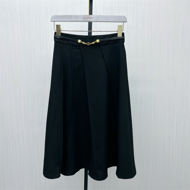 Division's 2024 winter new product, umbrella skirt, skirt for women, high waist, slimming, versatile, wide swing, a-line long skirt 1155