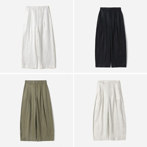 
WKZ09108 C*E classic versatile and comfortable lyocell with linen loose feeling wide-leg scimitar trousers for summer women
