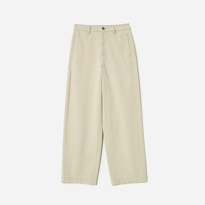 
WKZ09022 Jasmine L*V Spanish cotton double-sided heterochromatic hidden thread loose and straightforward denim straight pants