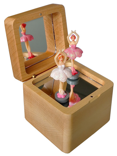 新品箱入り、コレクティブルミュージックボックス 動くバレリーナ木製オルゴール Yunsheng 空の城の木製オルゴール - 回転するバレリーナ ギフト