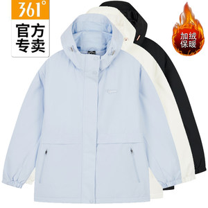 361 Ms. Velvers Tripping Hooding New Product 2024 Spring Women's Wind Windproof Jacket 56Z414608N
