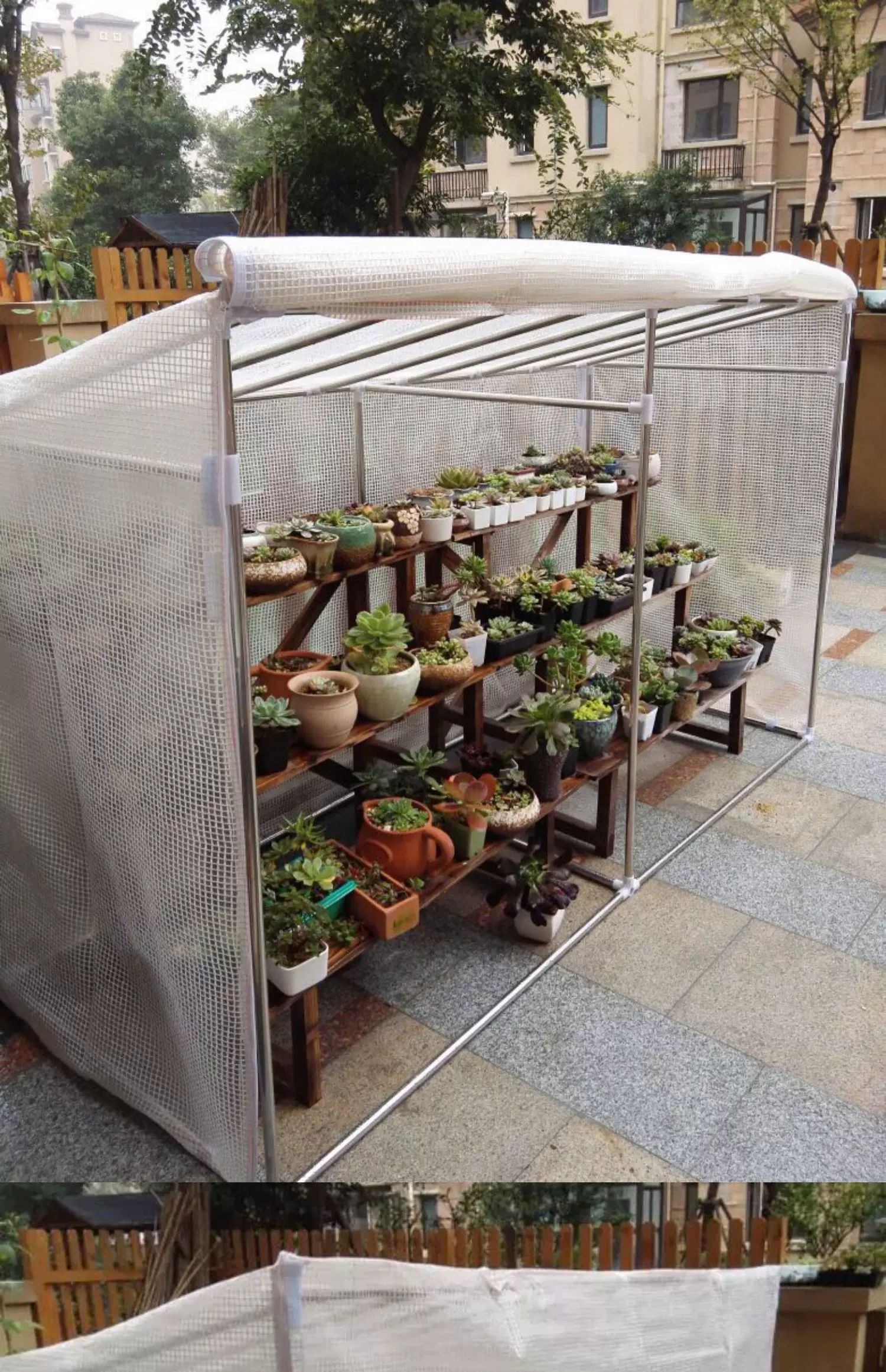 冬天保温棚定制多肉植物冬天保暖多肉植物防雨罩户外家具防