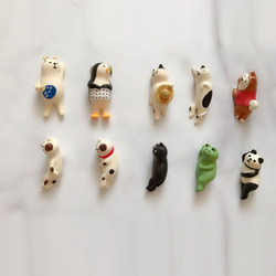 Japanese-Style Cute Three-Striped Cat Lying on Its Side Zakka Desktop Ornament Creative Office Girly Cute Decoration Resin