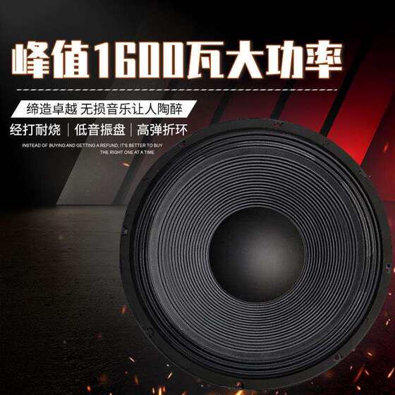 
Jinggeyuan 15-inch bass speaker 1600 watt high-power outdoor square dance folk song singing instrument home speaker