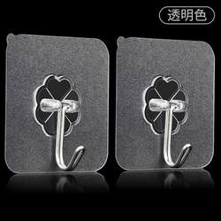 Stainless steel seamless transparent hook punched kitchen sticky hook