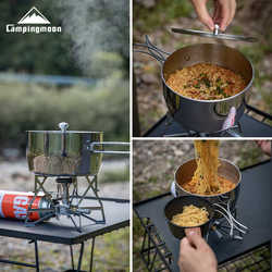 Koman CC-18 thickened composite stainless steel outdoor water boiling portable picnic pot cooker outdoor camping soup pot