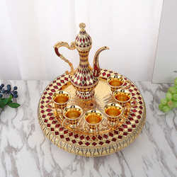 Factory direct sales new large duckbill wine set wine dispenser household drinking set wine set gold and silverware wholesale