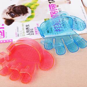 
Pet bathing gloves cat hair-pusting five-finger massage brush dog bath hair removal pet cleaning beauty products