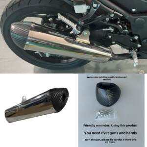 
Baofu 200 horizontal racing Little Ninja exhaust pipe New Century Horizon V6R3 motorcycle tail cover accessories